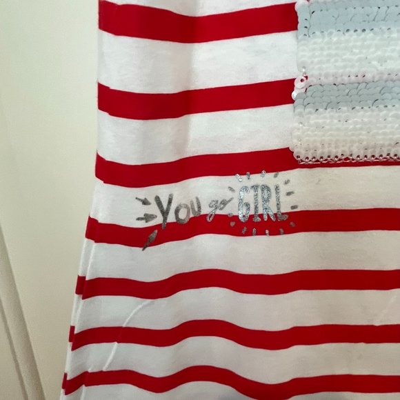 NWT Desigual Reversible Sequins Top. 100% Cotton. Sz 11/12 - Picture 5 of 11